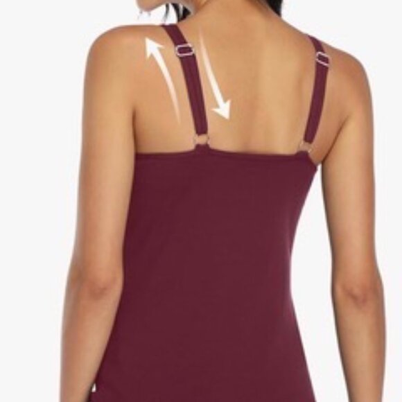 NWT V for City Cotton Cami with Unpadded Shelf Bra - Picture 2 of 6